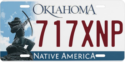 OK license plate 717XNP