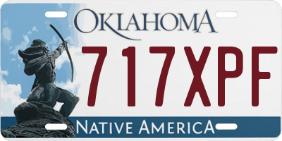 OK license plate 717XPF