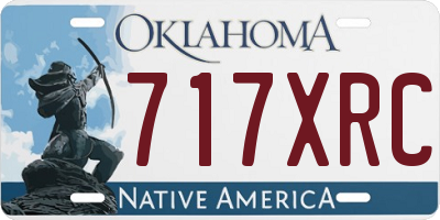 OK license plate 717XRC