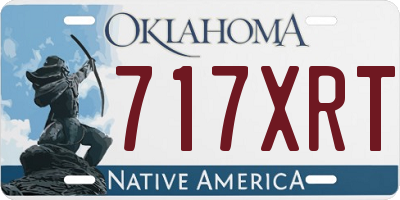 OK license plate 717XRT