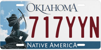OK license plate 717YYN