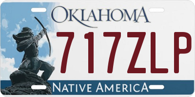 OK license plate 717ZLP