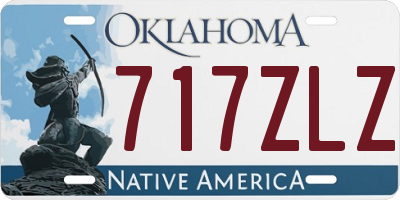OK license plate 717ZLZ