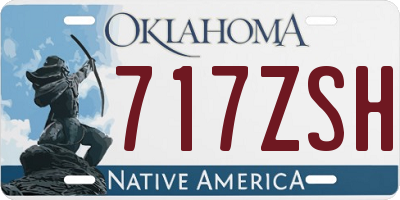 OK license plate 717ZSH