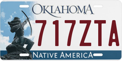 OK license plate 717ZTA