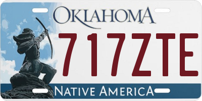 OK license plate 717ZTE