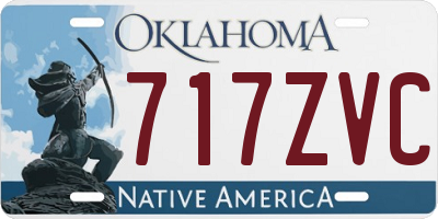 OK license plate 717ZVC