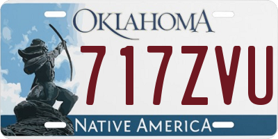 OK license plate 717ZVU