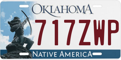 OK license plate 717ZWP
