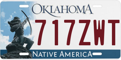 OK license plate 717ZWT