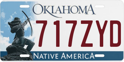 OK license plate 717ZYD