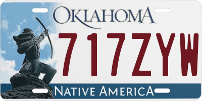 OK license plate 717ZYW