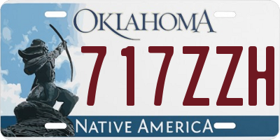 OK license plate 717ZZH