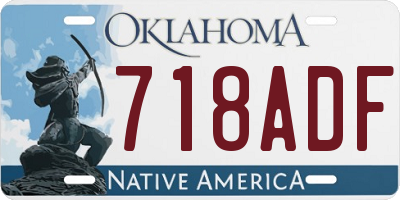 OK license plate 718ADF
