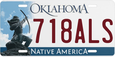OK license plate 718ALS