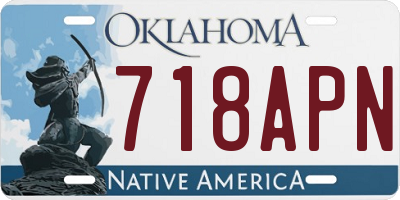OK license plate 718APN