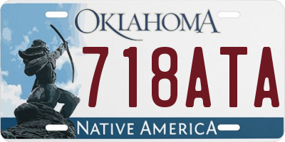 OK license plate 718ATA