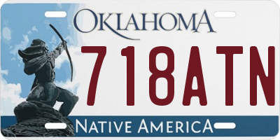 OK license plate 718ATN