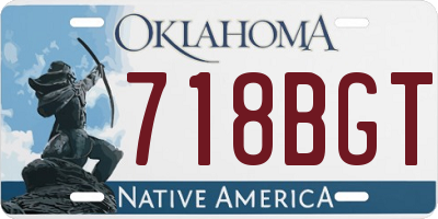 OK license plate 718BGT