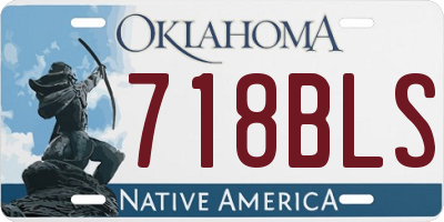 OK license plate 718BLS