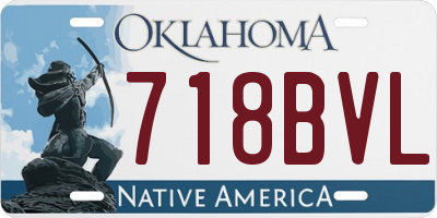 OK license plate 718BVL