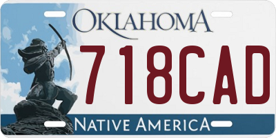 OK license plate 718CAD