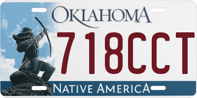 OK license plate 718CCT