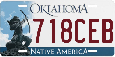 OK license plate 718CEB