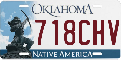 OK license plate 718CHV