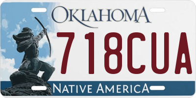 OK license plate 718CUA