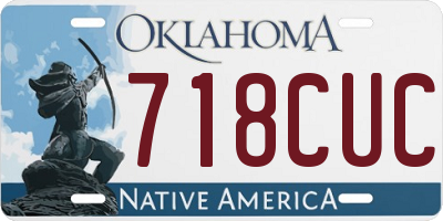 OK license plate 718CUC
