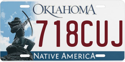 OK license plate 718CUJ