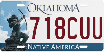 OK license plate 718CUU