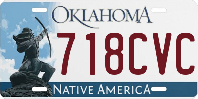 OK license plate 718CVC