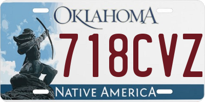OK license plate 718CVZ