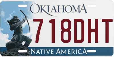 OK license plate 718DHT