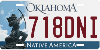 OK license plate 718DNI