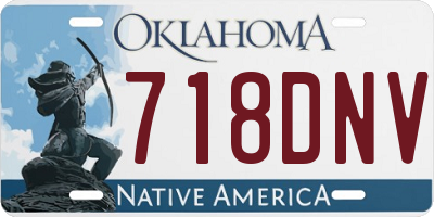 OK license plate 718DNV