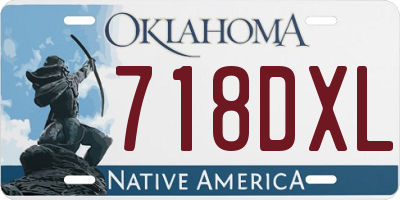 OK license plate 718DXL
