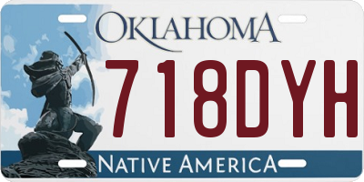 OK license plate 718DYH
