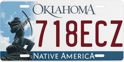 OK license plate 718ECZ