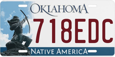 OK license plate 718EDC