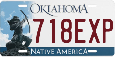 OK license plate 718EXP