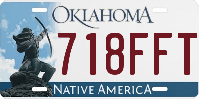 OK license plate 718FFT