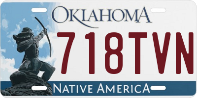 OK license plate 718TVN