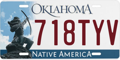 OK license plate 718TYV