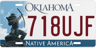 OK license plate 718UJF