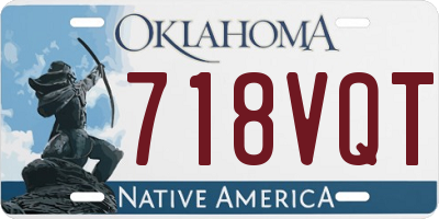OK license plate 718VQT