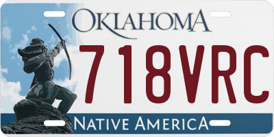 OK license plate 718VRC