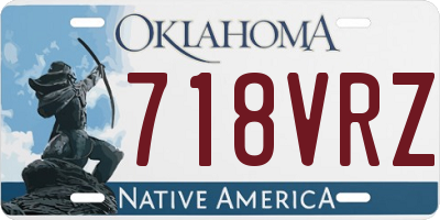OK license plate 718VRZ